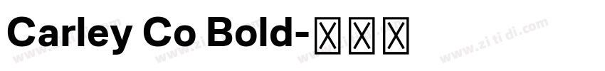 Carley Co Bold字体转换